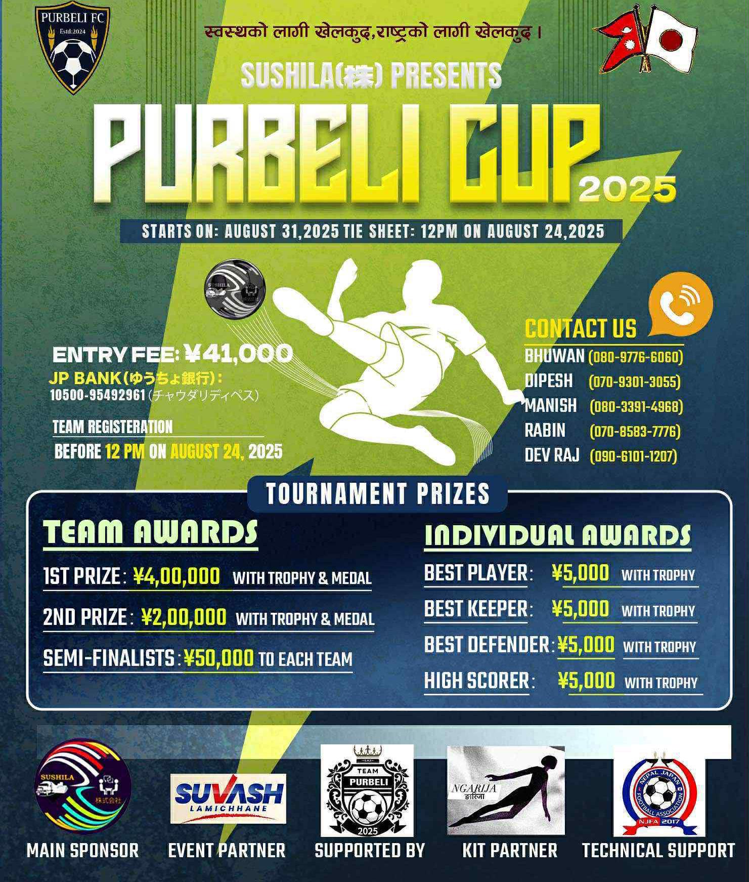 1st Purbeli Cup Futsal Tournament 2025
