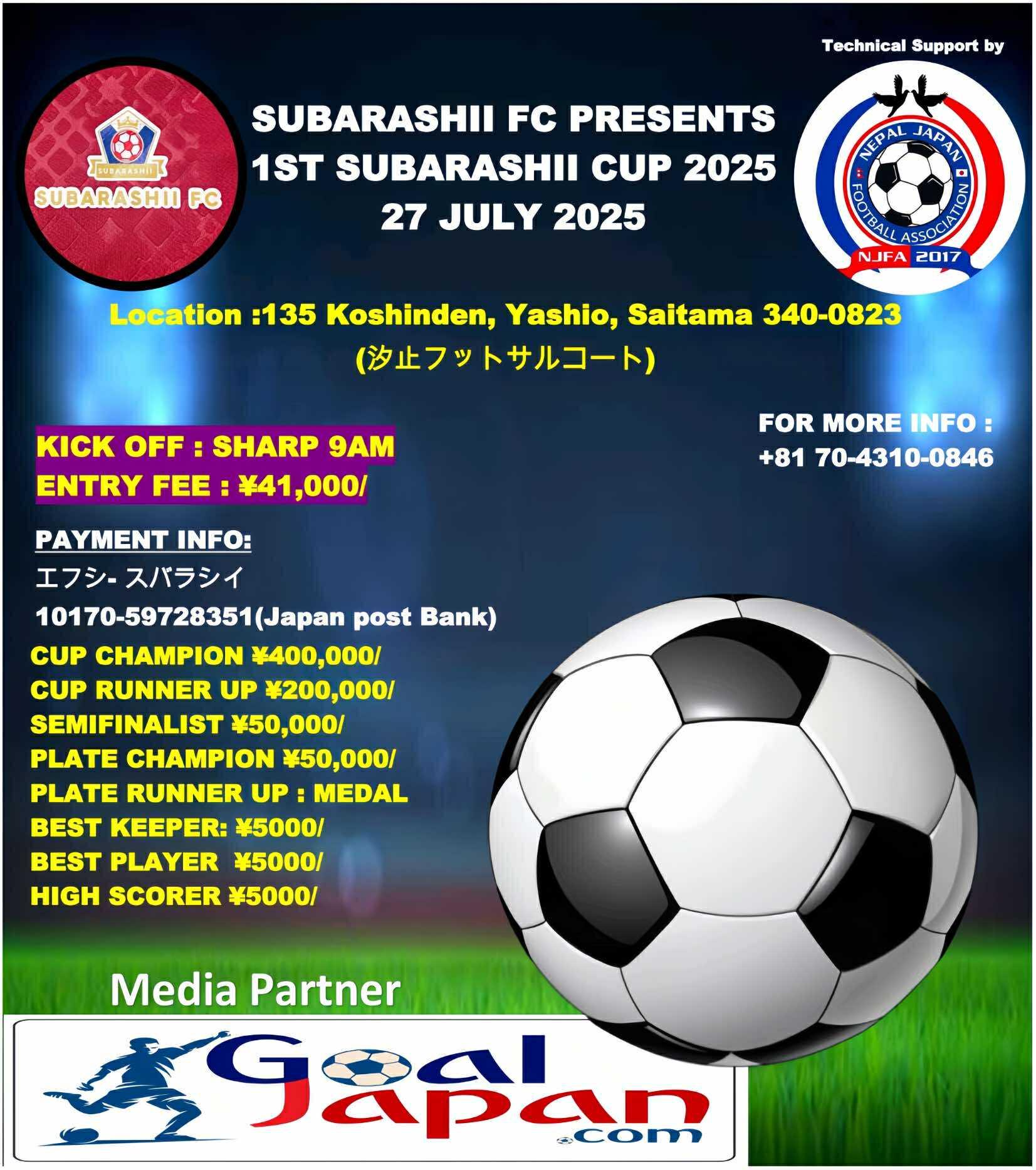 1st Subarashi Cup 2025